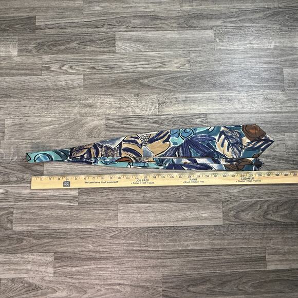 Men’s Silk Tie Sha r’e Lyon New York Handmade Italy Italian Flag Label - Picture 6 of 7